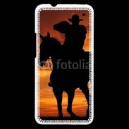 Coque HTC One Silhouette de cowboy