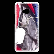 Coque HTC One USA Vétéran mémorial