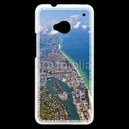 Coque HTC One Vue aérienne de la cote de Miami