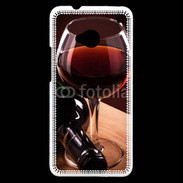 Coque HTC One Verre de vin rouge