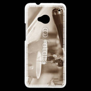 Coque HTC One Expresso noir et blanc