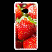 Coque HTC One Fraises en folie