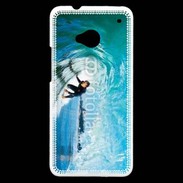 Coque HTC One Surfeur dans un tube