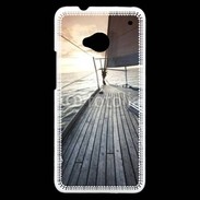 Coque HTC One Voilier au couché du soleil