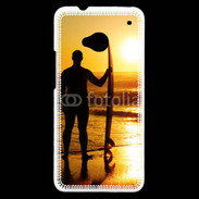 Coque HTC One Surfer couché de soleil