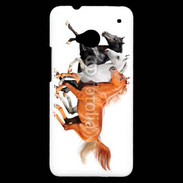 Coque HTC One Trio de chevaux