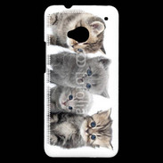 Coque HTC One Groupe de chatons