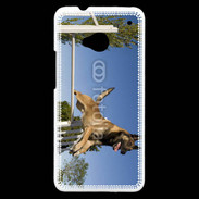 Coque HTC One Chien agility