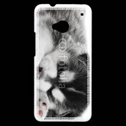 Coque HTC One Chiot Husky