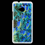 Coque HTC One Banc de poissons bleus