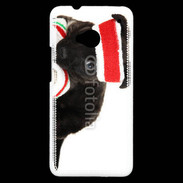 Coque HTC One Chiot joueur de tennis