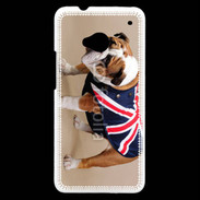 Coque HTC One Bulldog anglais en tenue