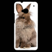 Coque HTC One Lapin marron