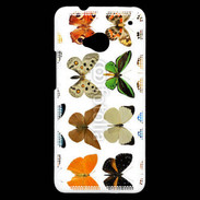 Coque HTC One Planche de papillons