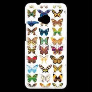 Coque HTC One Tableau de papillons