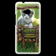 Coque HTC One Panier de chatton