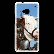 Coque HTC One Vache de race Abondance Savoie