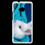 Coque HTC One Portrait de lapin 5