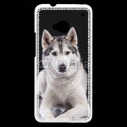 Coque HTC One Chien Husky de Sibérie