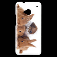 Coque HTC One Gardien de lapins