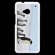 Coque HTC One Famille de Pingouin Empereur