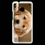 Coque HTC One Chiot labrador golden 2