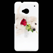 Coque HTC One Chiot Golden retriever 2