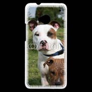 Coque HTC One Chien Staffordshire