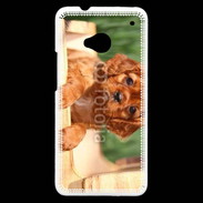Coque HTC One Chiot King Charles 2