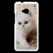 Coque HTC One Adorable chaton persan 2