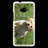 Coque HTC One Mignon petit labrador