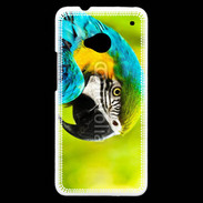 Coque HTC One Macaw africain bleu et jaune