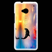 Coque HTC One Dauphin dans l'océan 5