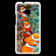 Coque HTC One Trio de poisson clown