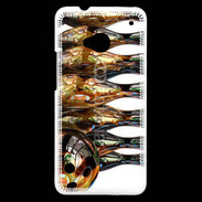 Coque HTC One Quille de bowling dorée