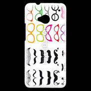 Coque HTC One Lunette et moustache 5