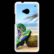 Coque HTC One Plage Brésil et noix de coco