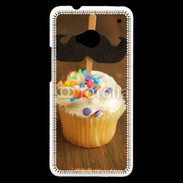 Coque HTC One Cupcake moustache