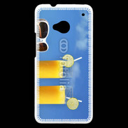 Coque HTC One Jus d'orange sur la plage