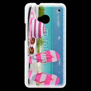 Coque HTC One La vie en rose à la plage