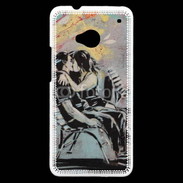 Coque HTC One Kiss graffiti