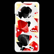 Coque HTC One Carte et dés en folie