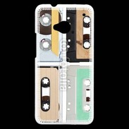Coque HTC One Music audio tape vintage