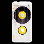 Coque HTC One Cassette audio transparente 1