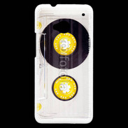 Coque HTC One Cassette audio transparente 1