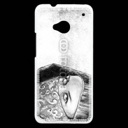 Coque HTC One Illustration de femme arabe