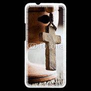 Coque HTC One Croix en bois 5