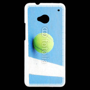 Coque HTC One Cours de tennis béton bleu