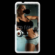 Coque HTC One Musculation féminine
