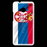 Coque HTC One Drapeau Serbie